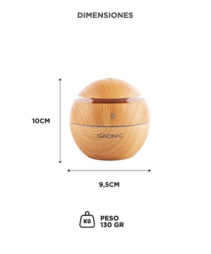 Difusor Gadnic Humidificador Aromatizante para Aceites 130mL Bamboo - 4