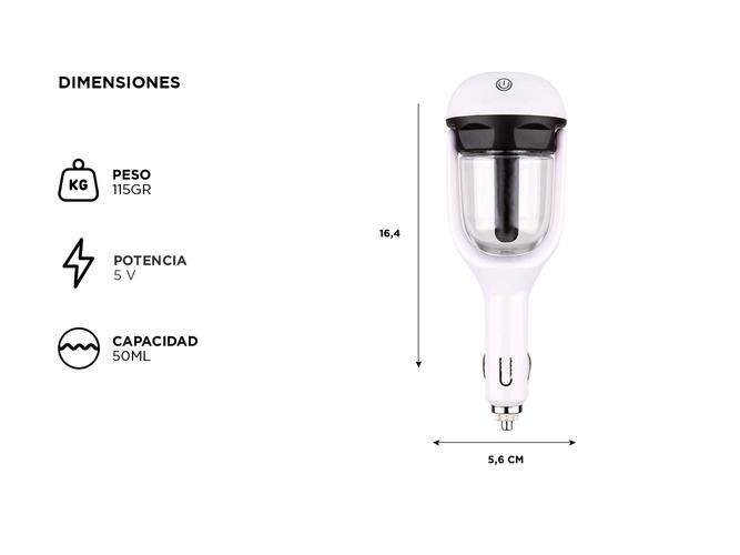 Humidificador Difusor Ultrasónico Aromático Gadnic Kar Para Auto - 3