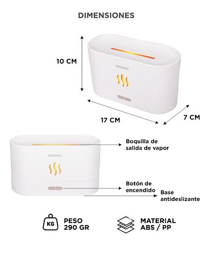 Difusor Humidificador Gadnic DH100 Efecto Llama  - 5