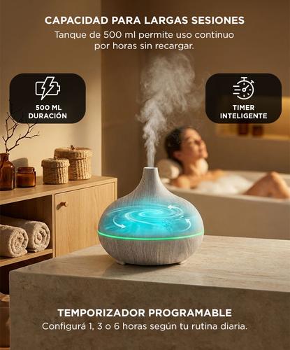 Difusor Aromático Gadnic Humidificador Ultrasónico Con Luz LED 7 Colores 500ml - 2