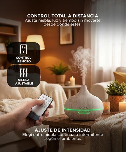 Difusor Aromático Gadnic Humidificador Ultrasónico Con Luz LED 7 Colores 500ml - 3