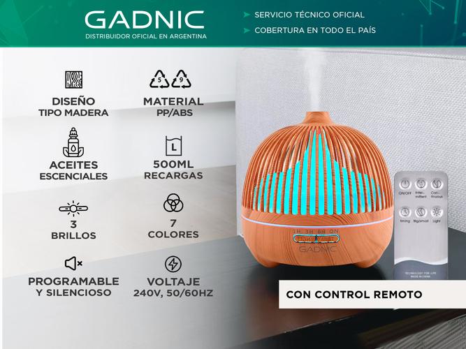 Humidificador Aromático Gadnic Aromaterapia Tipo Madera 500ml - 1