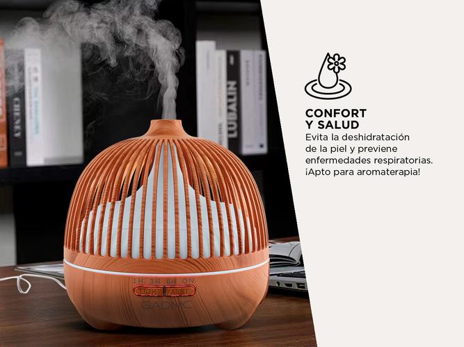 Humidificador Aromático Gadnic Aromaterapia Tipo Madera 500ml - 2