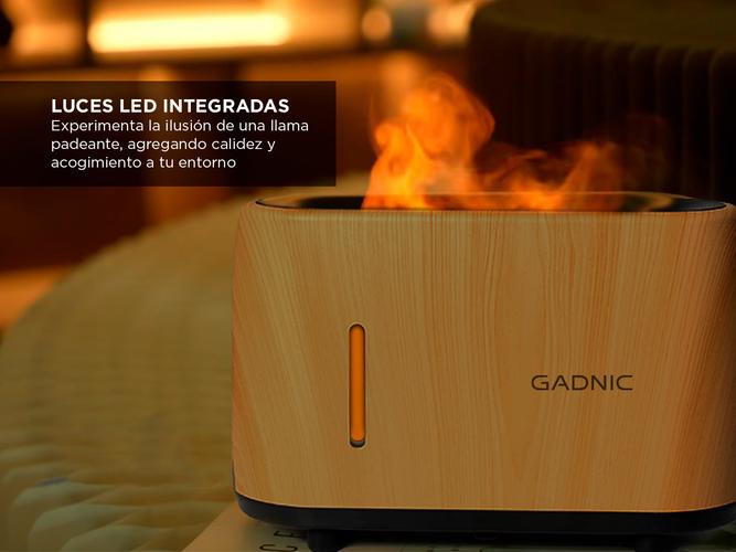 Difusor con Simulación de Llama Gadnic Humificador de 7 colores - 2