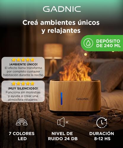 Difusor con Simulación de Llama Gadnic Humificador de 7 colores - 1