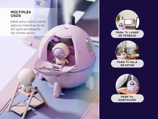 Humidificador Difusor Gadnic con Luces Led y Astronautas - 4