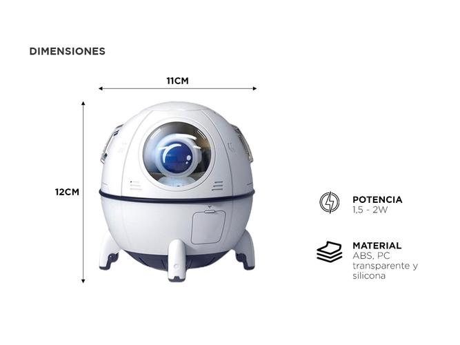 Humidificador Difusor Gadnic con Luces Led y Astronautas - 5