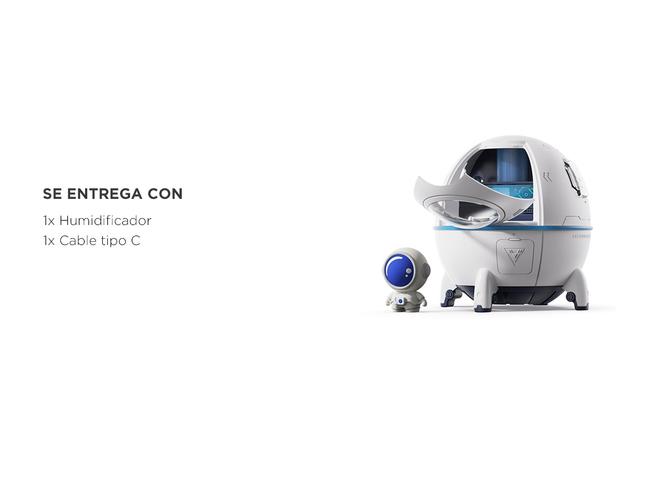 Humidificador Difusor Gadnic con Luces Led y Astronautas - 6