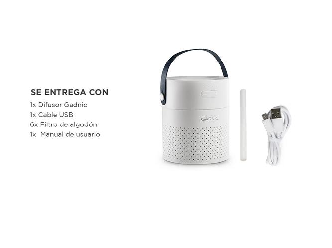 Difusor Gadnic DIF7000 Humidificador Aromatizante 1100mL Recargable Portatil - 6