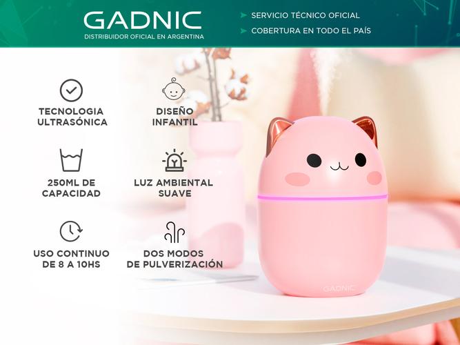 Humidificador Aromático Gadnic Gatito LED - 1