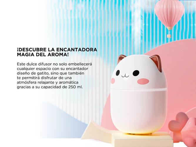 Humidificador Aromático Gadnic Gatito LED - 2