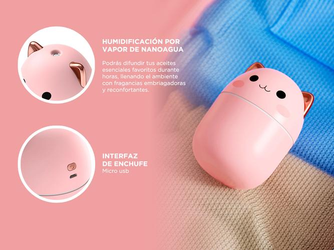 Humidificador Aromático Gadnic Gatito LED - 4