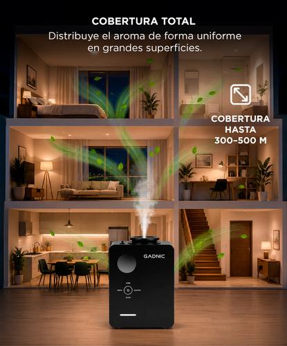 Aromatizador Inteligente Gadnic Profesional Cobertura Amplia 500m² Control Por App Ultra Silencioso Difusión Con Aceite Sin Agua - 2