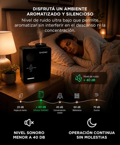 Aromatizador Inteligente Gadnic Profesional Cobertura Amplia 500m² Control Por App Ultra Silencioso Difusión Con Aceite Sin Agua - 4