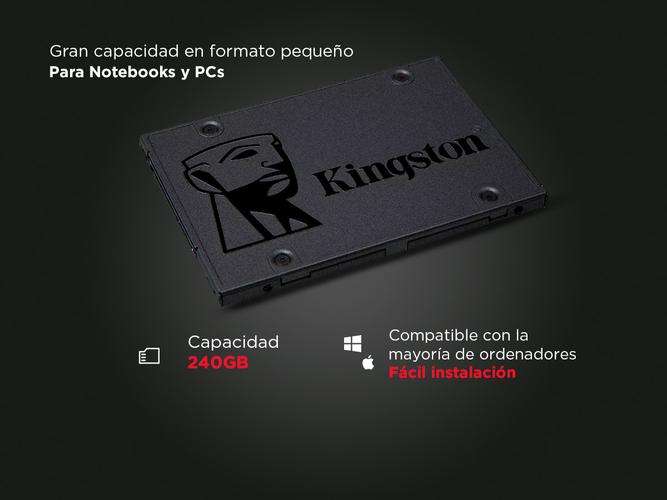 SSD Kingston A400 Disco Duro Sólido 240gb SATA 3 - 2