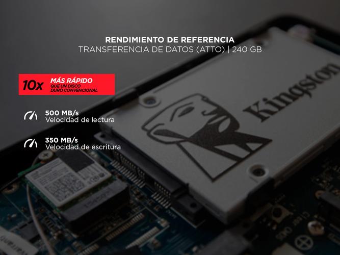 SSD Kingston A400 Disco Duro Sólido 240gb SATA 3 - 3