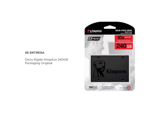 SSD Kingston A400 Disco Duro Sólido 240gb SATA 3 - 4