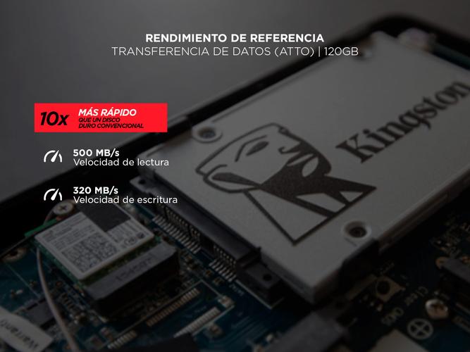 SSD Kingston A400 Disco Duro Sólido 120gb SATA 3 - 3
