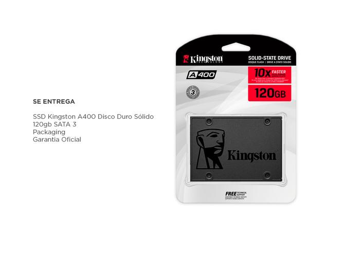 SSD Kingston A400 Disco Duro Sólido 120gb SATA 3 - 4