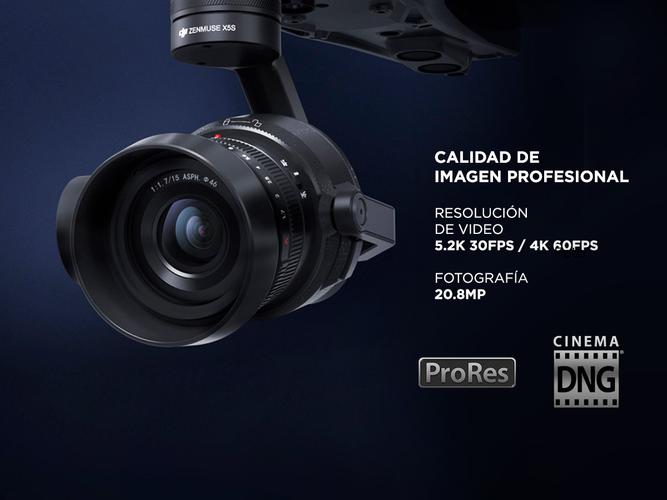 Drone Profesional DJI Inspire 2 con Camara X5S + Kit Avanzado Baterías - 2
