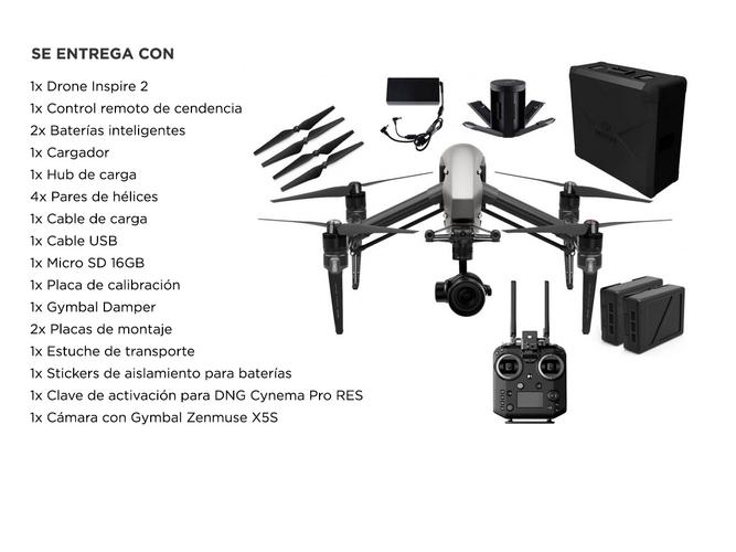Drone Profesional DJI Inspire 2 con Camara X5S + Kit Avanzado Baterías - 6