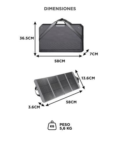 Panel Solar Portatil Zignes 120W DJI IP65 Plegable Compatible DJI Power 500 1000 2000 Energia Solar - 4
