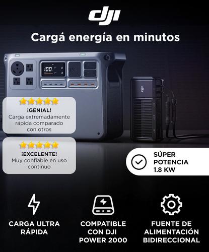 Cargador Súper Rápido Para Vehículos  Solar DJI Power 1800W - 1