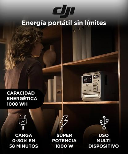 Estacion De Energia DJI Power 1000 Mini 1008Wh 1000W Carga Rapida UPS App Bateria LFP - 1