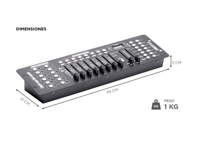 Consola Gadnic SRX666 Universal 192 Canales Efectos Luces Dj - 4