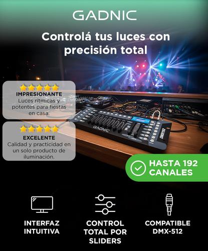 Consola Gadnic SRX666 Universal 192 Canales Efectos Luces Dj - 1