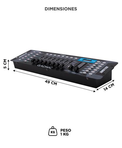 Consola Gadnic SRX666 Universal 192 Canales Efectos Luces Dj - 4