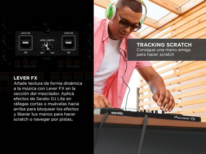 Controlador Dj Pioneer DDJ REV1 de 2 canales estilo scratch - 3