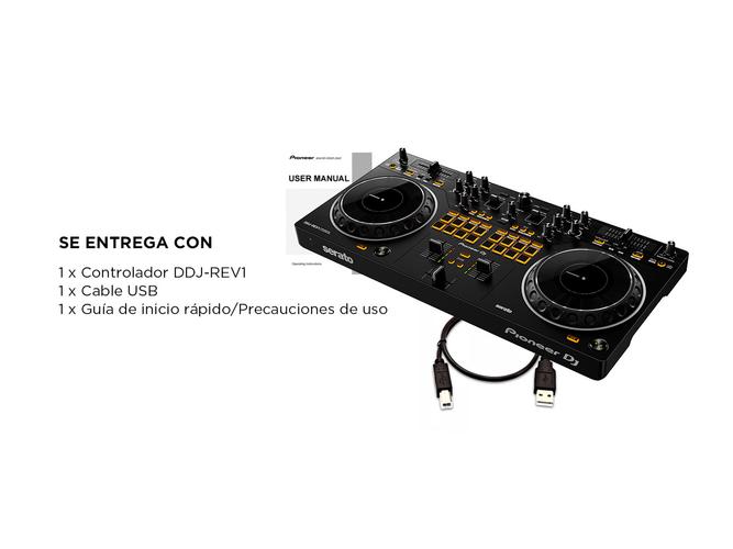Controlador Dj Pioneer DDJ REV1 de 2 canales estilo scratch - 5