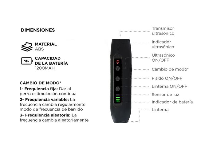 Repelente Ultrasónico para Perros Gadnic Inalámbrico - 4