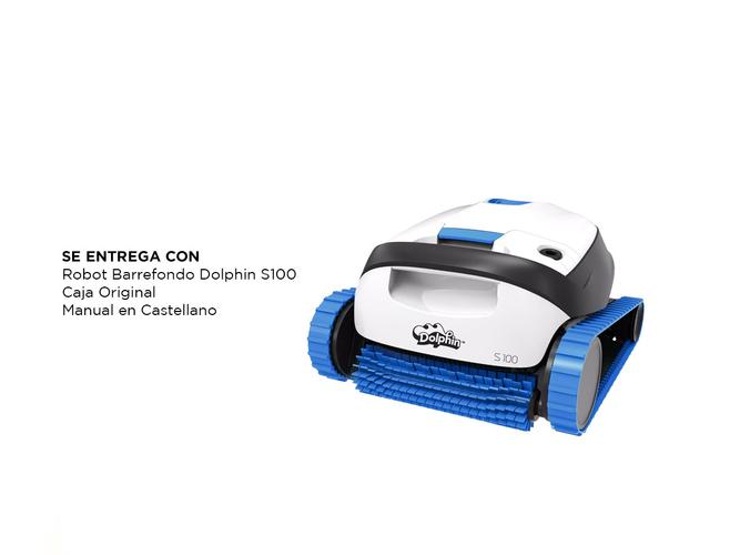 Dolphin S100 Robot Barrefondo de Pileta 15m3/h Hasta 10mt Escaneo Inteligente - 6