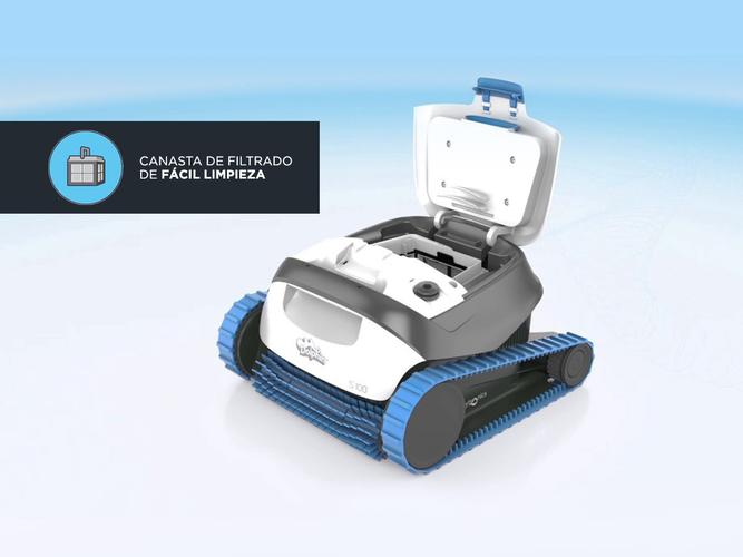 Dolphin S100 Robot Barrefondo de Pileta 15m3h Hasta 10mt Escaneo Inteligente Usado - 5