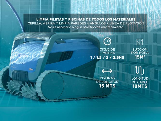 Robot Dolphin M600 Barrefondo paredes linea de flotacion Wifi - 2
