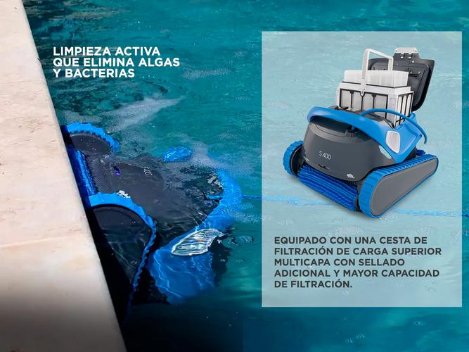 Robot Barrefondo Dolphin S400 Piscina Wifi - 3