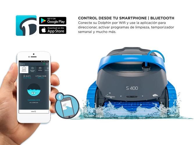 Robot Barrefondo Dolphin S400 Piscina Wifi - 4