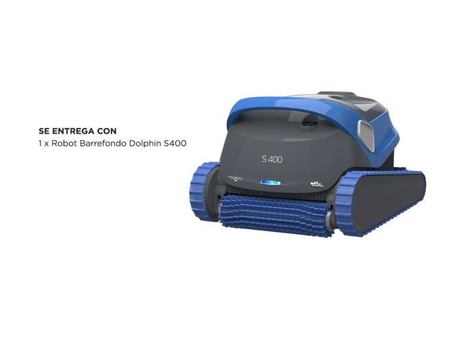 Robot Barrefondo Dolphin S400 Piscina Wifi - 6