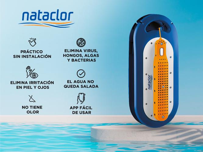 Generador de Cloro Clorador Salino Nataclor Smarty Portatil Piscina Cloro - 1