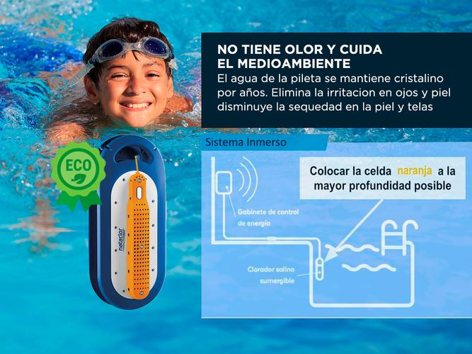 Generador de Cloro Clorador Salino Nataclor Smarty Portatil Piscina Cloro - 2