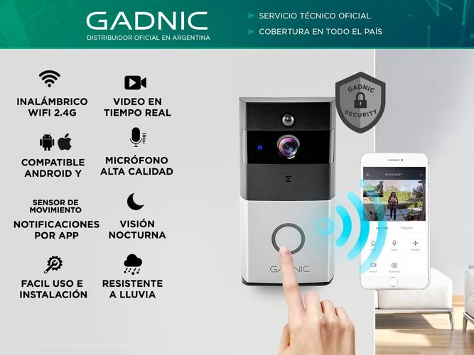 Portero Timbre WIFI Cámara Hd Sensor - 1