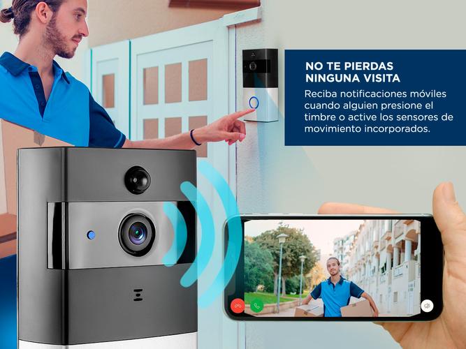 Portero Timbre WIFI Cámara Hd Sensor - 2
