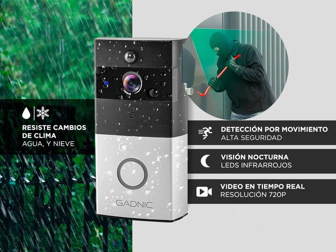 Portero Timbre WIFI Cámara Hd Sensor - 3