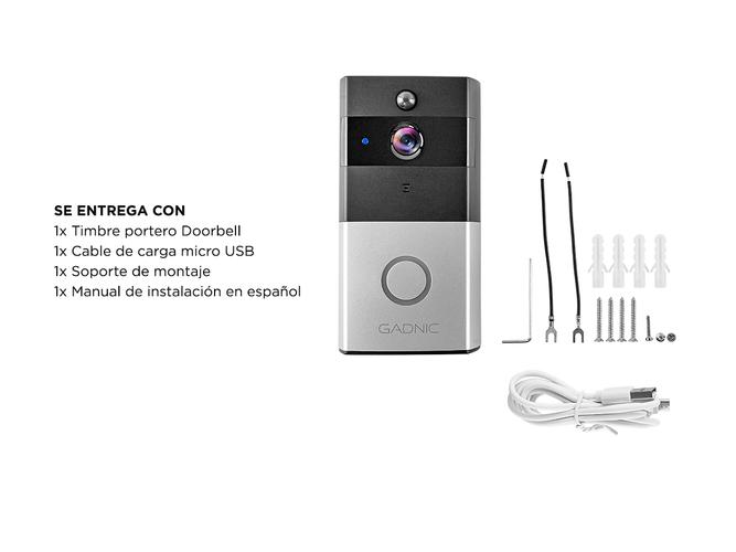 Portero Timbre WIFI Cámara Hd Sensor - 6