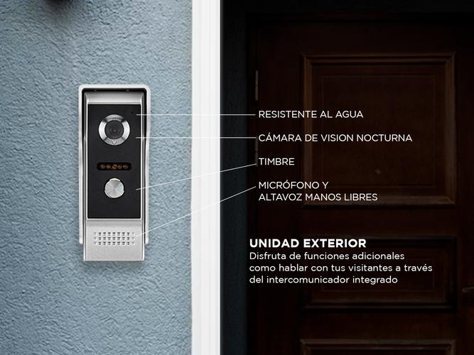 Portero Electrico Con Visor Gadnic Con Visión Nocturna y Micrófono  - 2