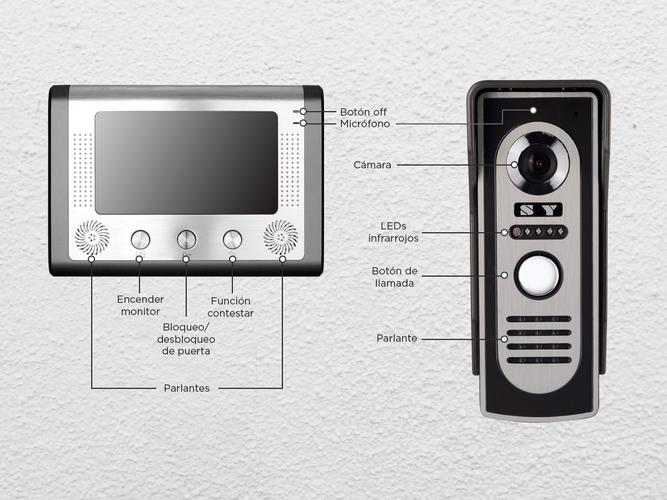 Portero Visor Electrico Timbre Gadnic Pantalla Lcd Con Camara - 4