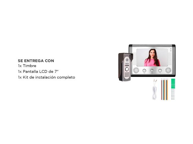 Portero Visor Electrico Timbre Gadnic Pantalla Lcd Con Camara - 6