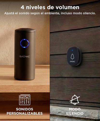 Timbre Portátil Gadnic Inalambrico 39 Melodías  - 2